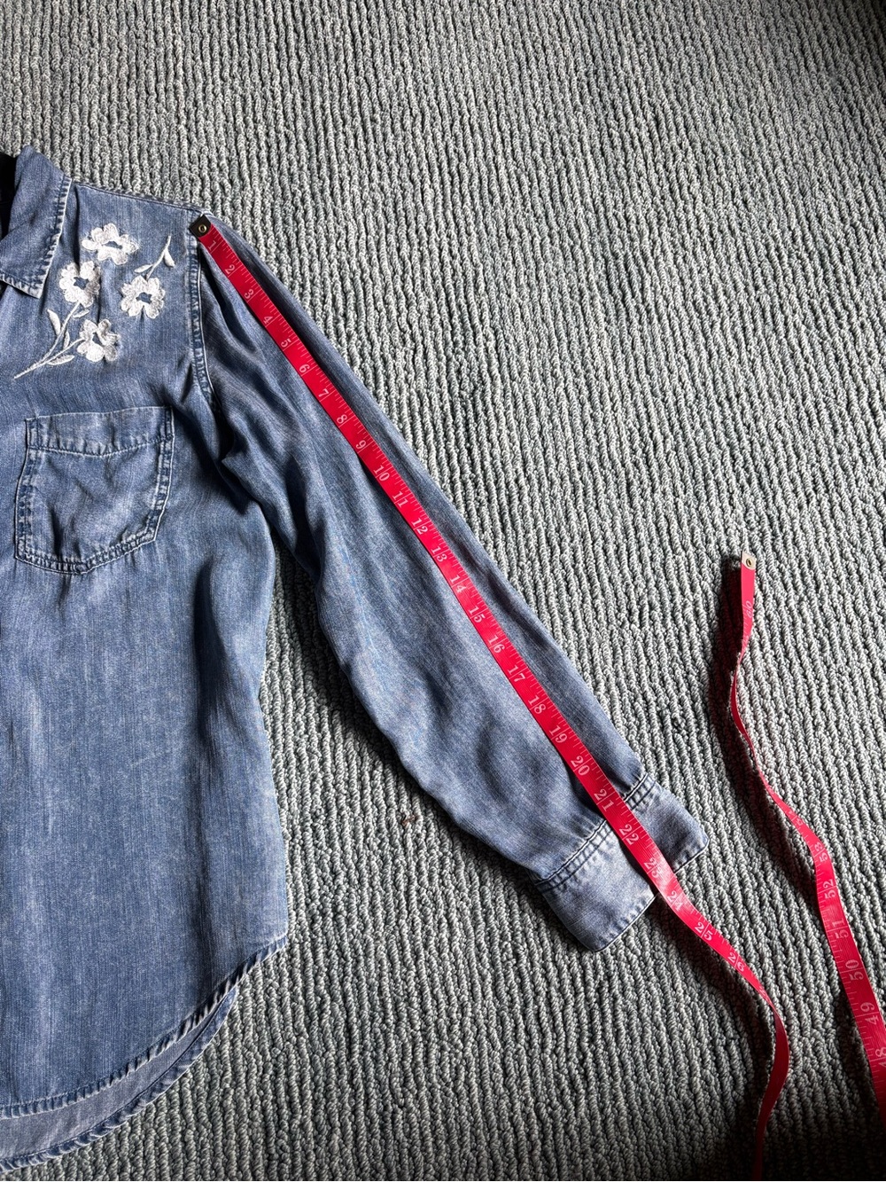 Rails Ingrid shirt Small denim with flowers - Picture 8 of 10